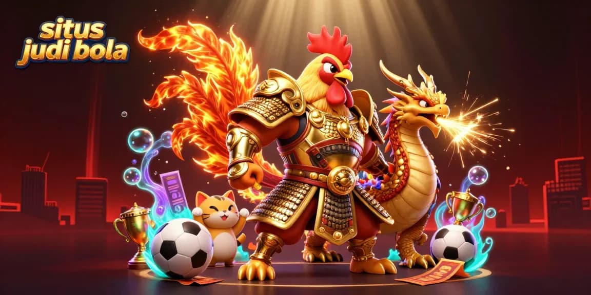 Engage with situs judi bola through dynamic betting action amid a 3D fantasy scene.