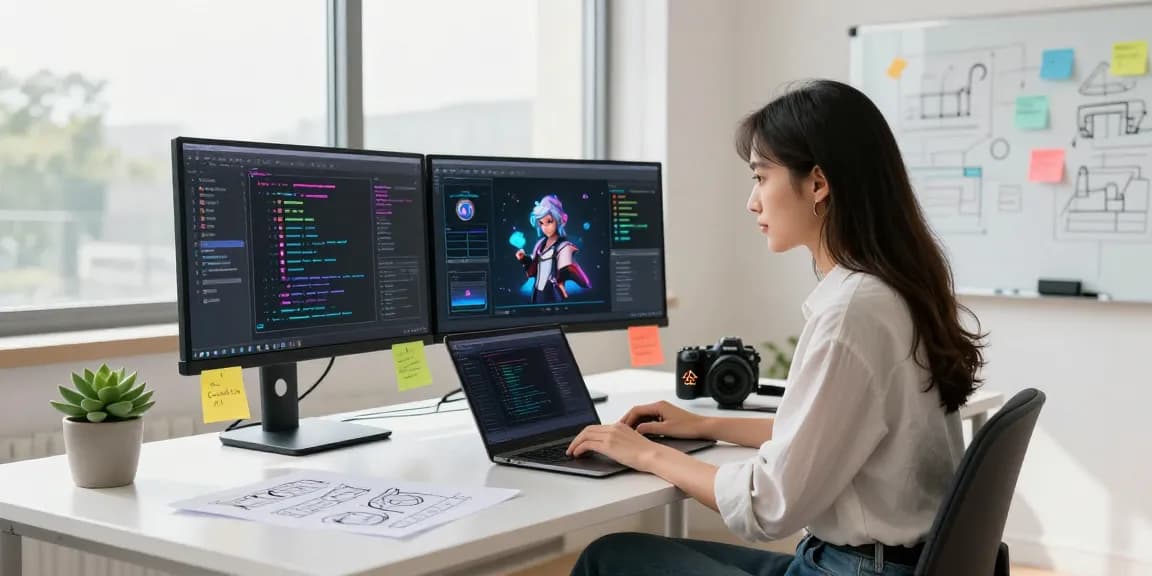 crushon ia interactive AI chat platform showcasing user-friendly design in a modern workspace