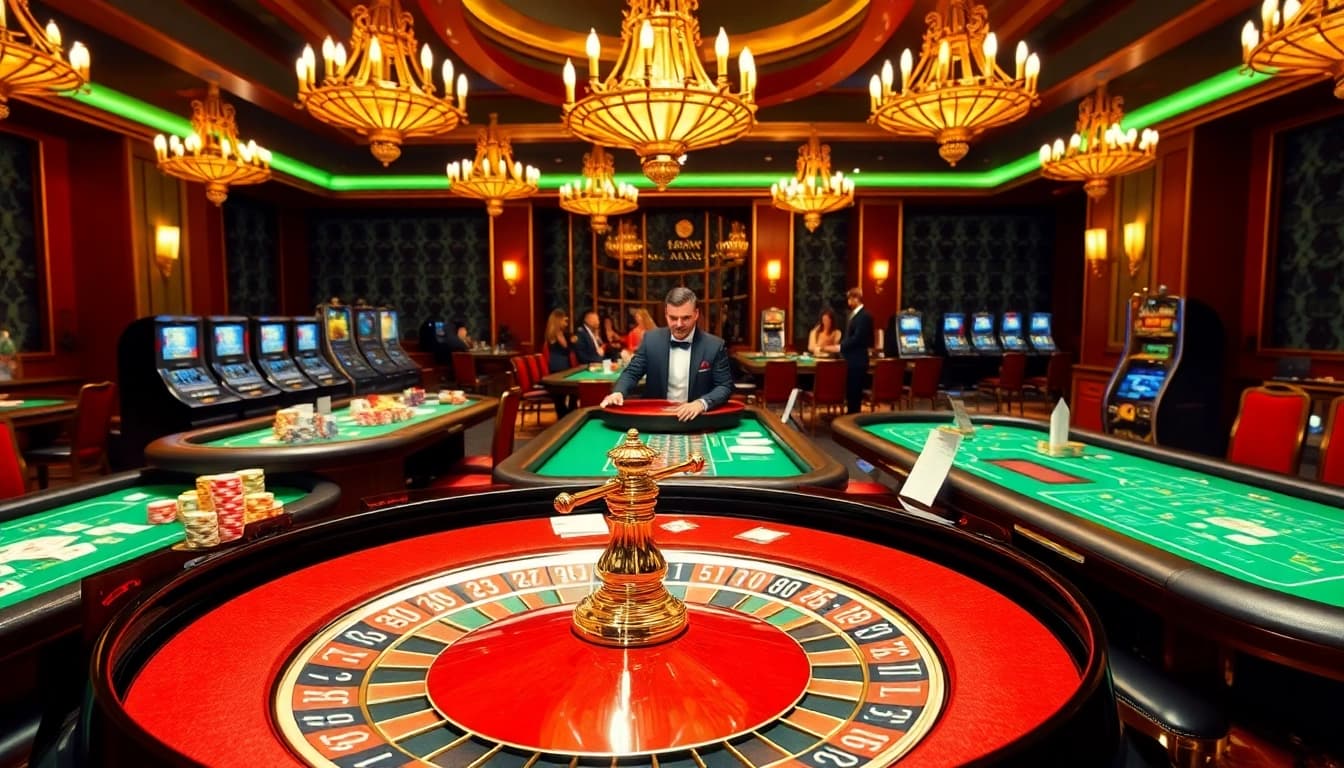 Découvrez une excitation palpitante dans un casino en ligne français avec des tables de jeu vibrantes et une ambiance luxueuse.