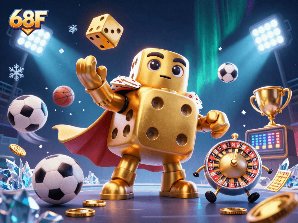 Aposte com a sorte no 68F com nosso golem de dados e elementos de cassino.