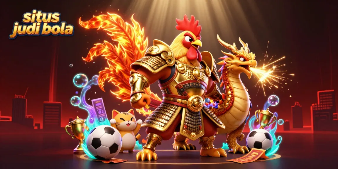 Engage with situs judi bola through dynamic betting action amid a 3D fantasy scene.