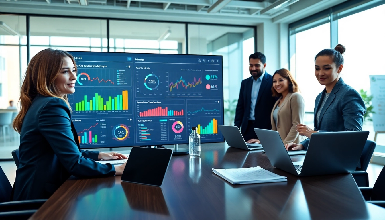 Analyze competitors using AI for competitor analysis with a diverse team in a modern office.