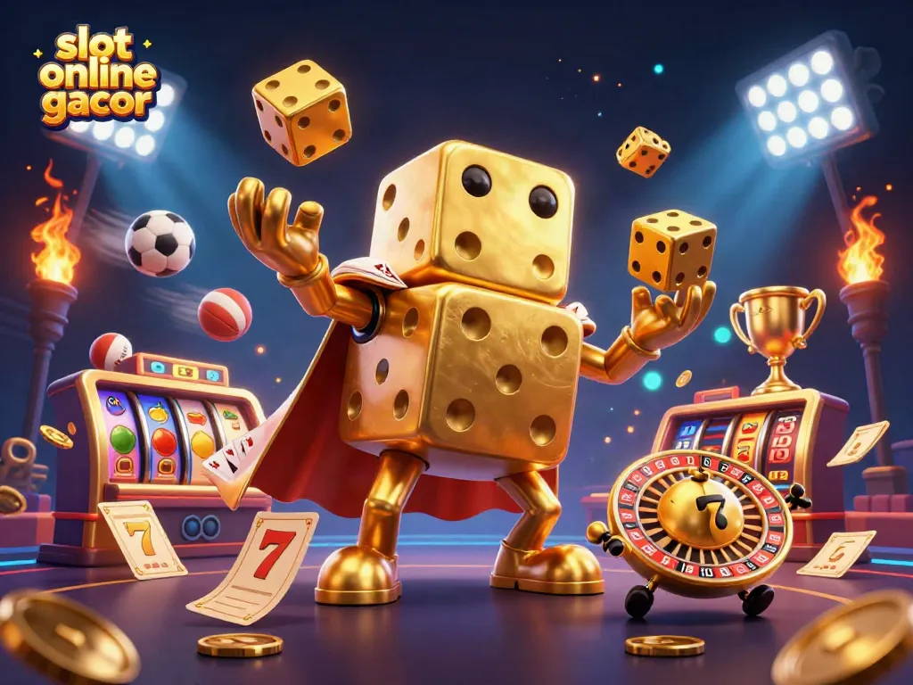 Engage in slot online gacor with our vibrant illustration showcasing thrilling jackpots and dynamic gameplay elements.