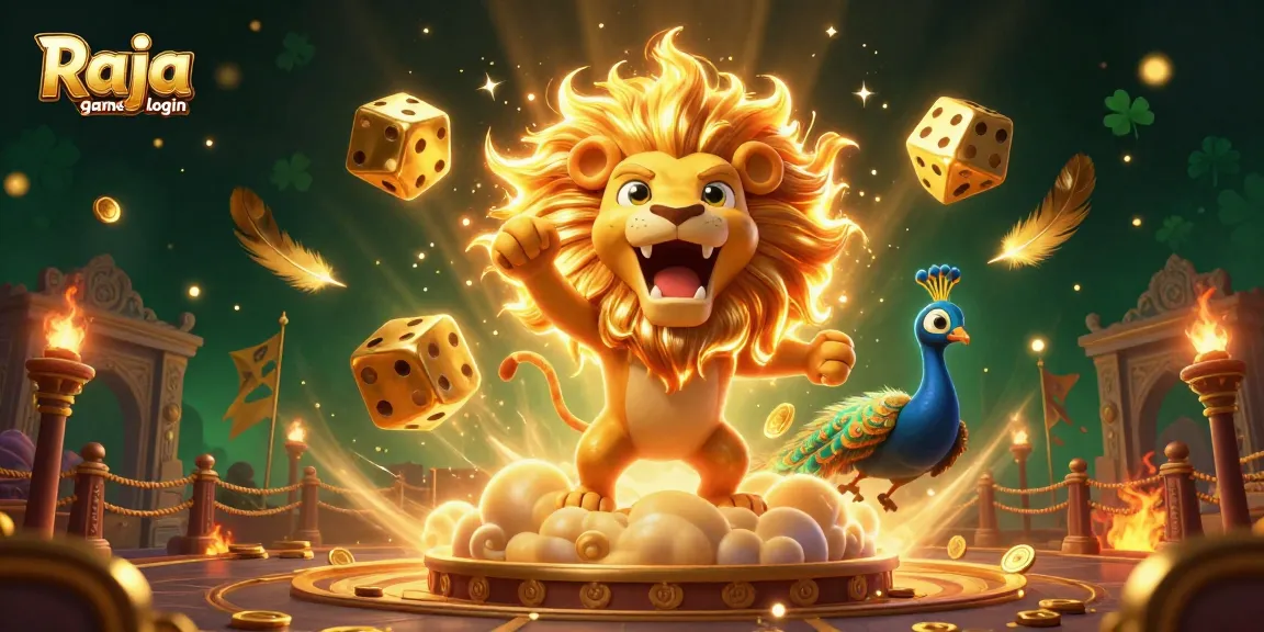 Engage with the exciting Raja game login experience, explore vibrant casino-themed elements.
