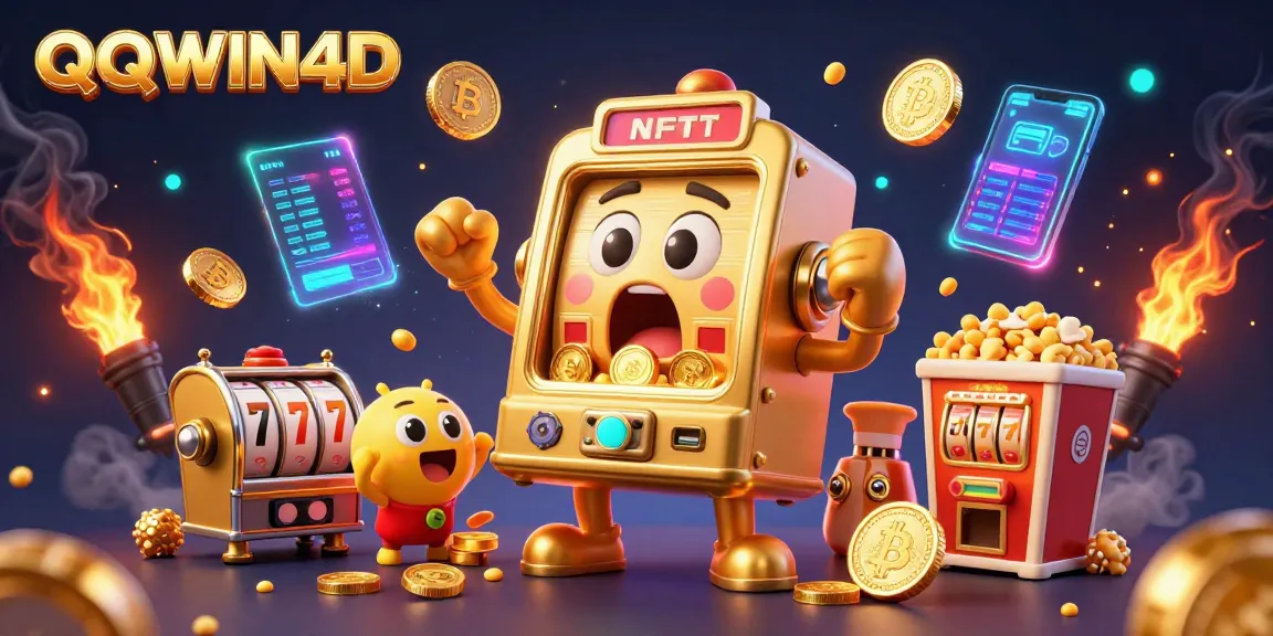 Mesin slot QQWIN4D menangkan jackpot dengan koin berkilau melimpah, meriah!