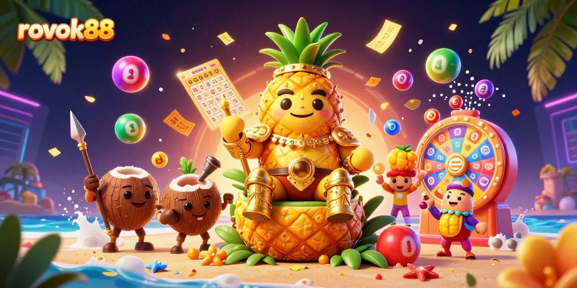Experience the excitement of rokok88 with vibrant casino elements and playful characters in this stunning illustration.
