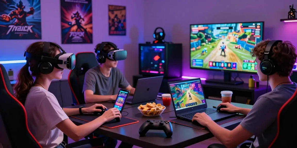 Engaging players enjoying various xxx games in a vibrant gaming setup with immersive elements.