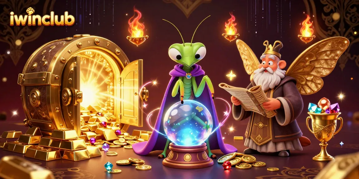 Engage with iwinclub's vibrant casino universe, featuring mystical fortune tellers and dazzling treasures.
