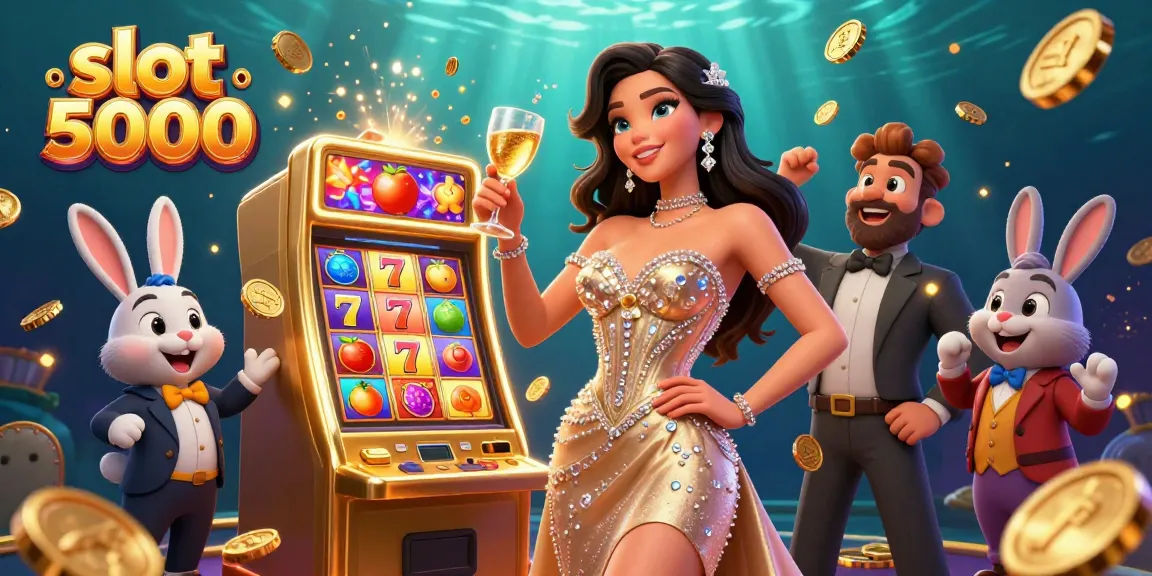 Experience the entertainment of slot 5000 with a thrilling casino scene featuring jackpot excitement.