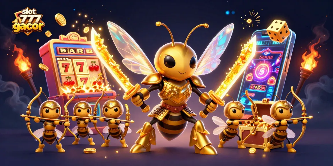 Experience the excitement of slot 777 gacor with vibrant scenes of jackpots and dynamic gaming action.