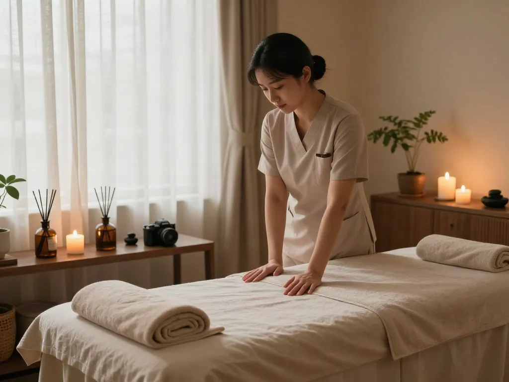 Experience relaxation with 명동출장마사지 in a calming spa environment featuring essential oils and soothing ambiance.