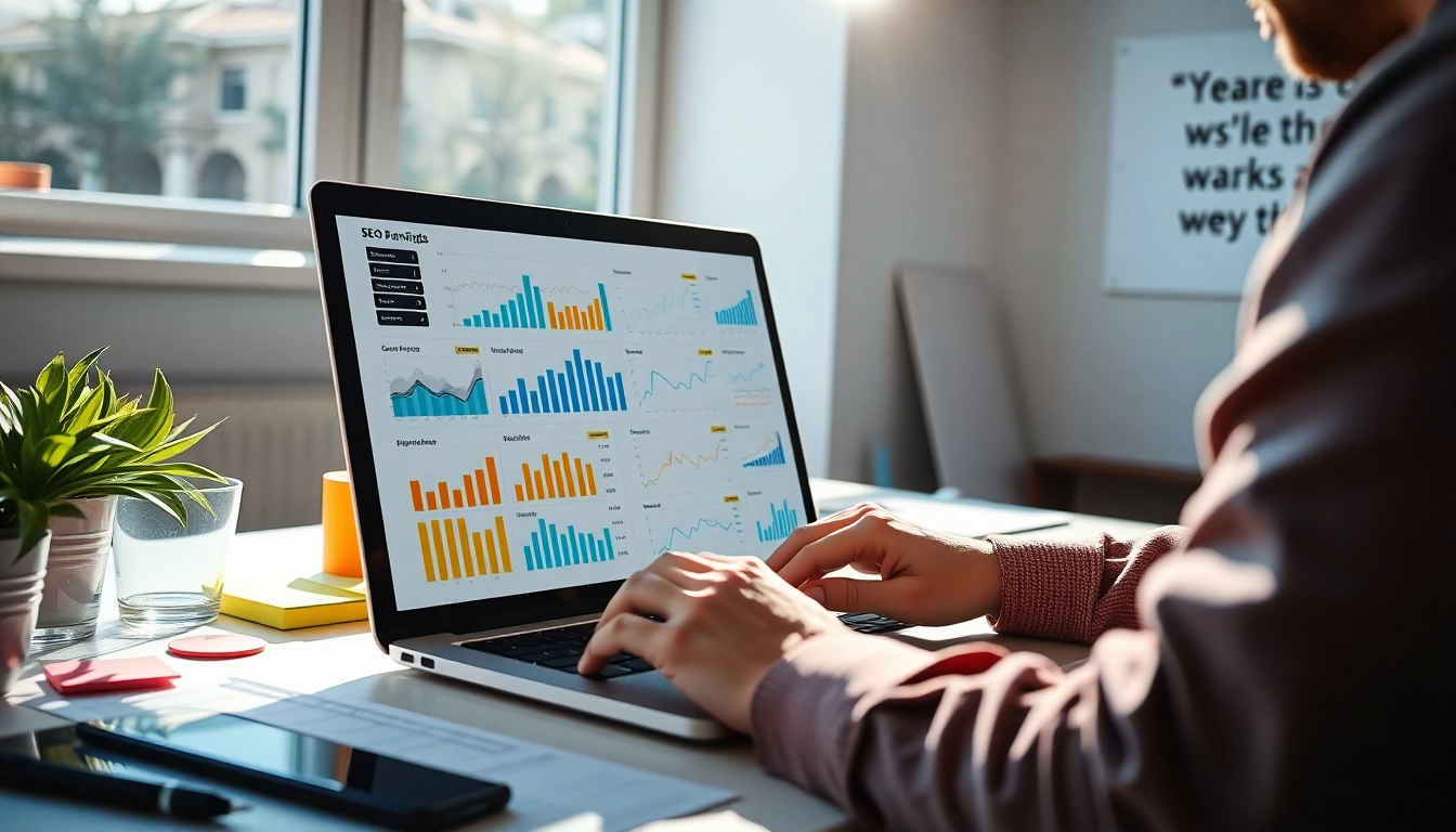 Analyze SEO performance metrics with clarity and focus in a professional workspace.