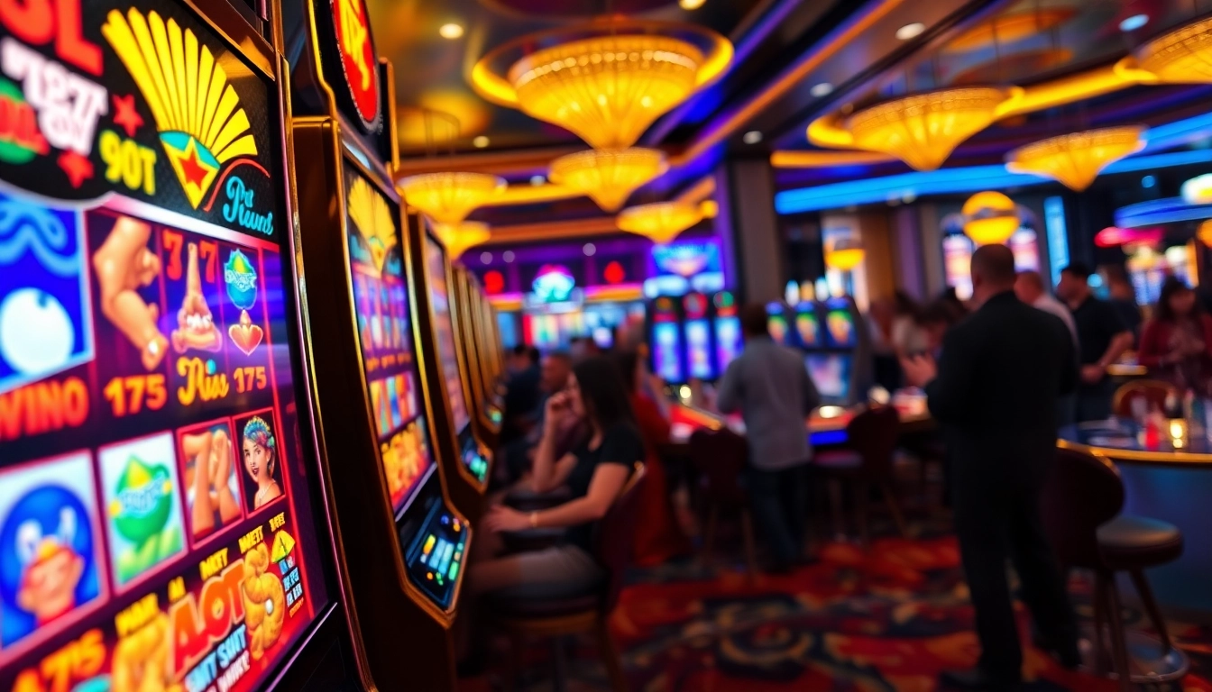 Menangkan slot online dengan mesin slot berwarna-warni yang penuh cahaya dan desain menarik.