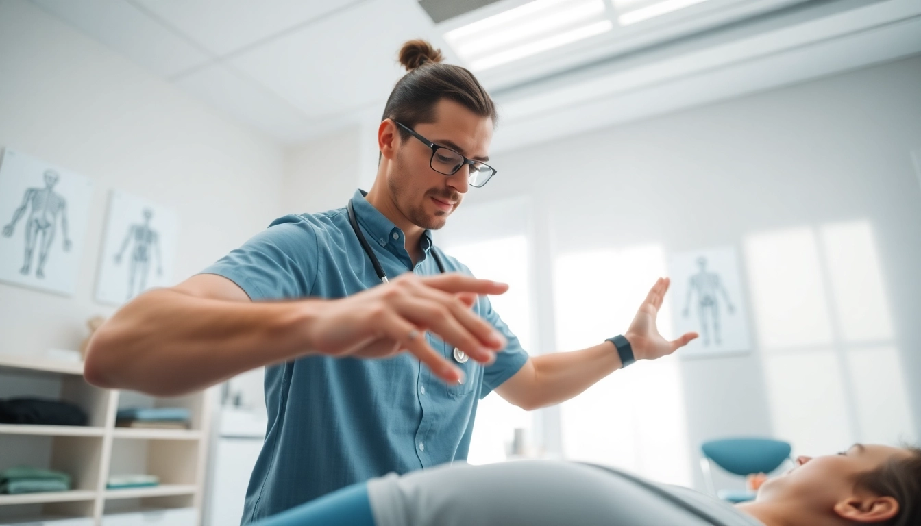 Enhance your recovery with griesbach physiotherapy techniques shown in a modern clinic setting.