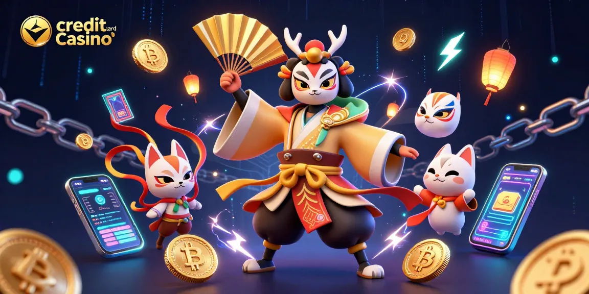 Experience the thrill of a credit card casino with vibrant characters and dynamic gameplay elements.
