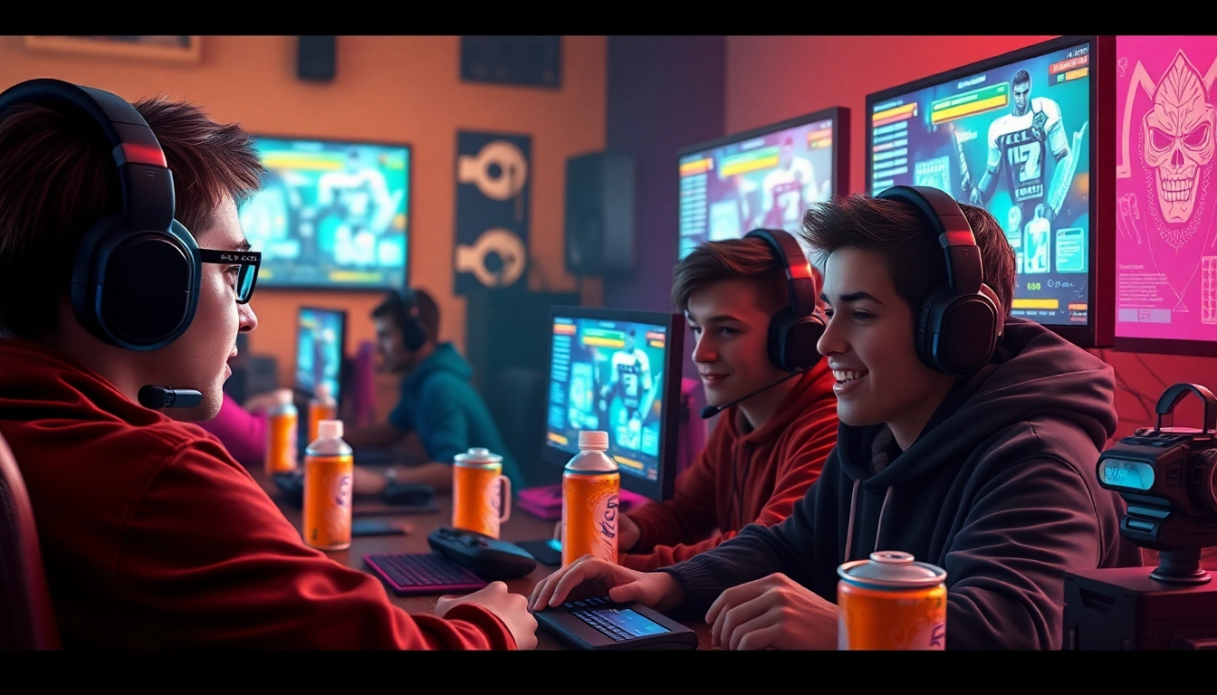 Showcase the vibrant community of the Best Cronus zen discord server with gamers actively engaging in gameplay.