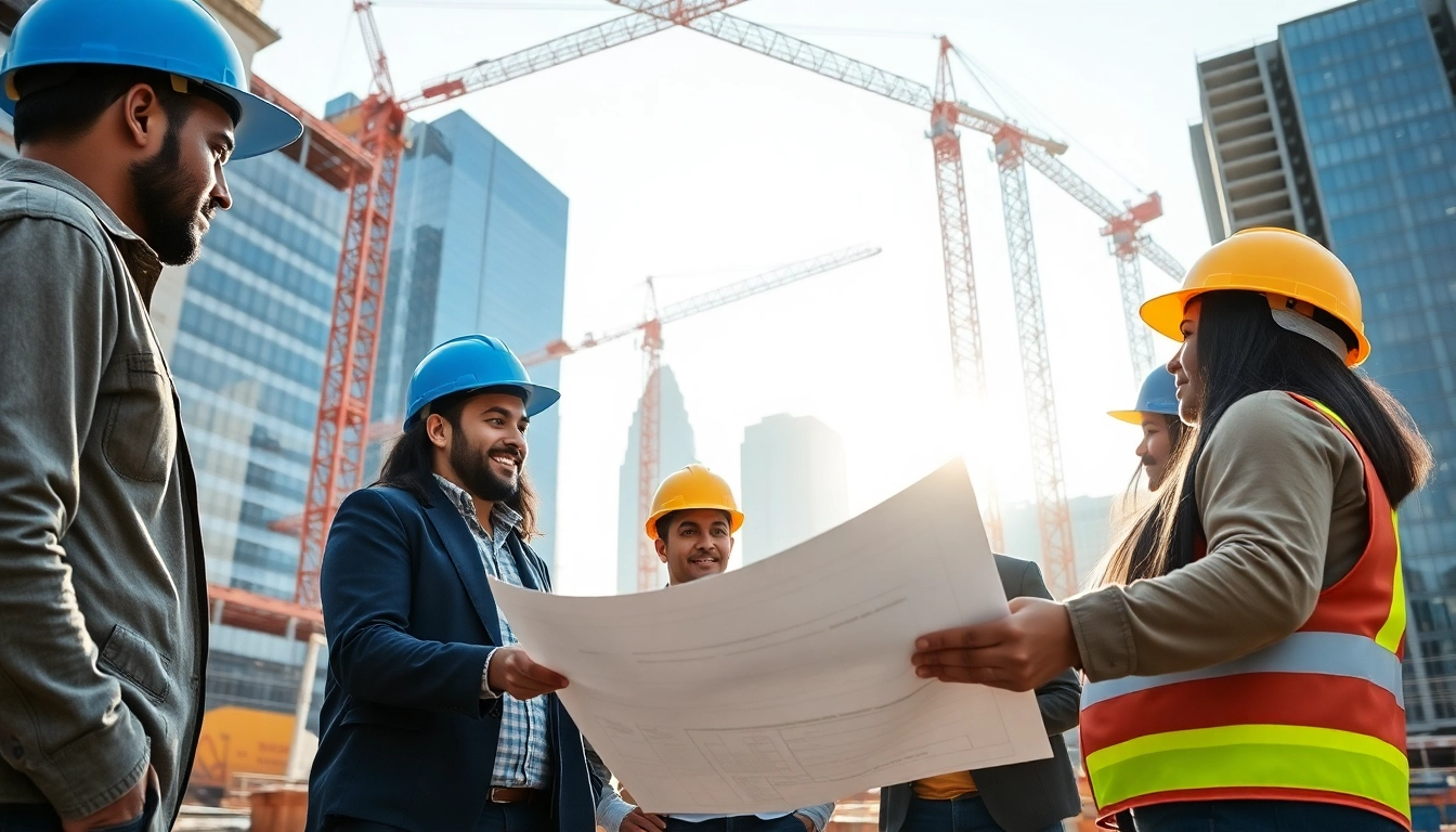 Manhattan General Contractor collaborating on a construction project, emphasizing teamwork and professionalism.