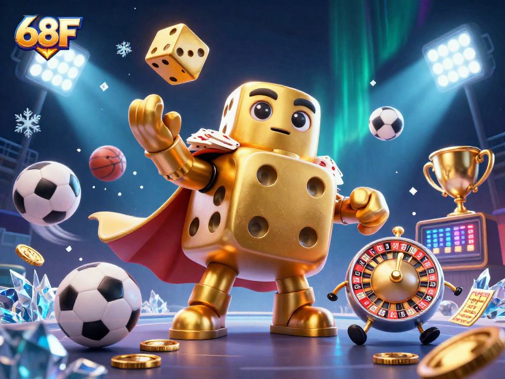 Aposte com a sorte no 68F com nosso golem de dados e elementos de cassino.