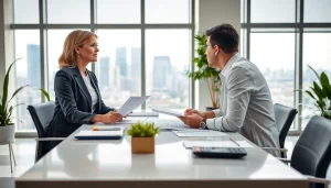 Enhancing tax planning and wealth management through professional financial consultation in a modern office.