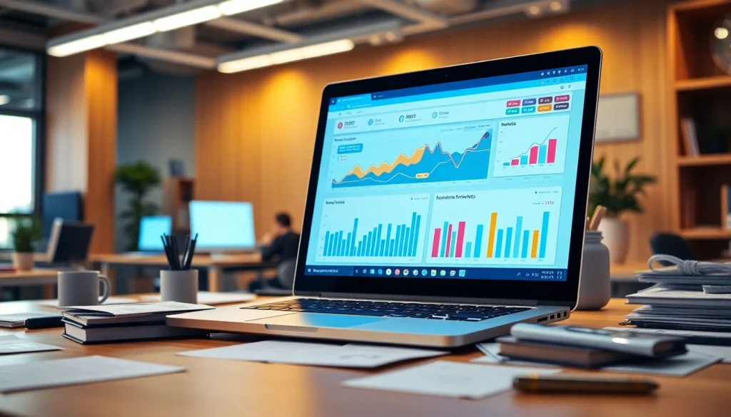 Analyze the benefits and features of the facebook smm panel in a vibrant workspace setting.