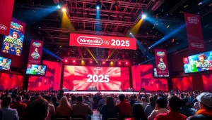 Nintendo Direct 2025 announcements showcased in a vibrant programming event, highlighting excitement and community.