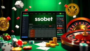 SBOBET online betting interface displaying dynamic sports odds and engaging casino elements for gamblers.