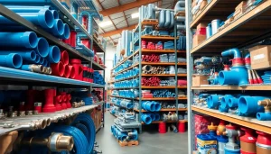 Explore Wholesale Plumbing Parts for Contractors displayed in an organized warehouse environment.