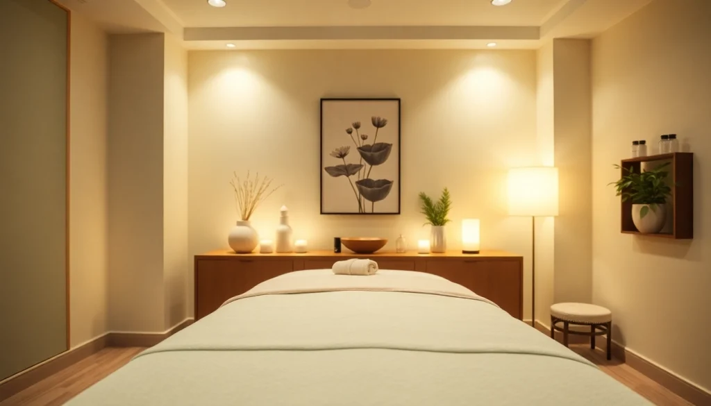 편안한 분위기와 우아한 장식이 어우러진 파주마사지 치료실