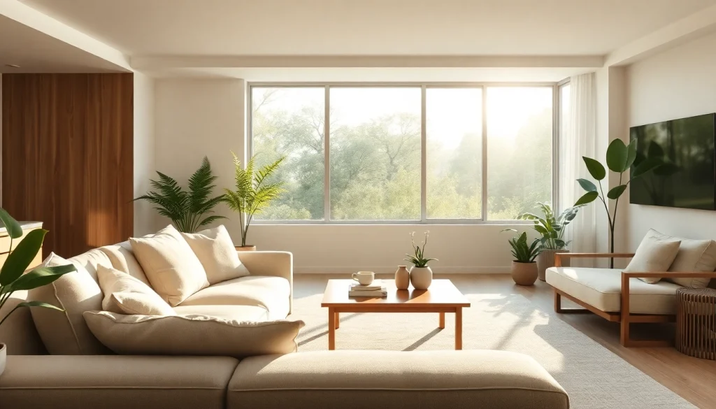 Experience seamless living in a cozy, minimalist room with elegant design features.