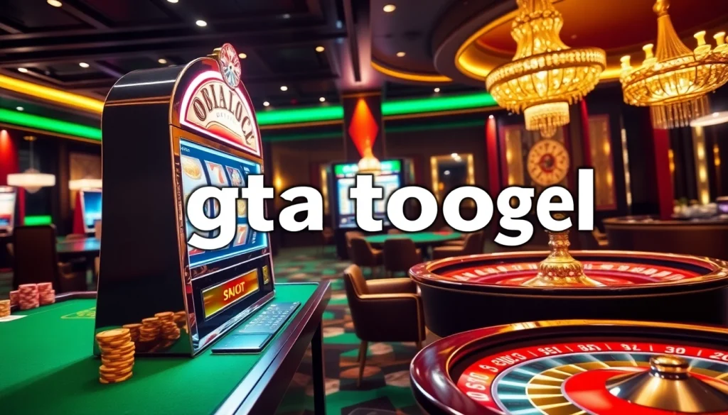Experience the thrill of gta togel and casino excitement with vibrant slot machines and engaging players.